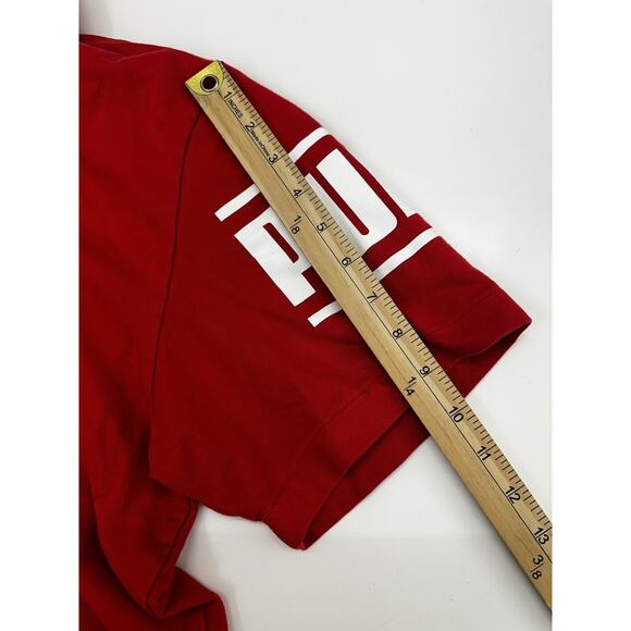 Puma Mens Camo Pack Sweatshirt Hoodie Size Small Red Short Sleeve Logo - Picture 12 of 14